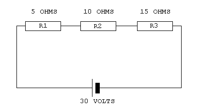 VOLTAGES IN A CIRCUIT DIAGRAM