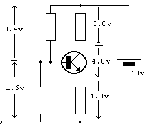 VOLTAGES IN A CIRCUIT DIAGRAM
