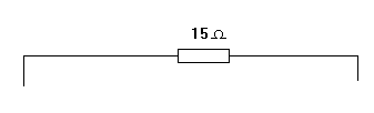 equivalent resistance for the network is 15 ohms DIAGRAM