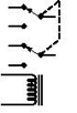 Relay, double-pole, double throw