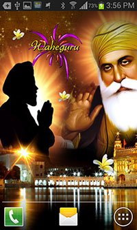 Guru Nanak Magic Touch Live Wallpaper Background Theme for Android Mobile Smartphones
