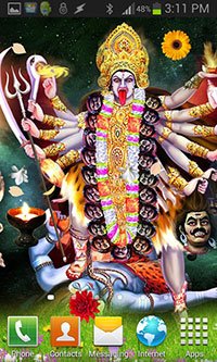 Maa Kali Live Wallpaper Background Theme for Android Mobile Smartphones