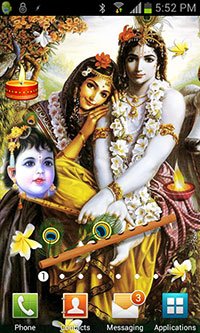 Radha Krishna Live Wallpaper Background Theme for Android Mobile Smartphones