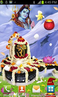 Shiva Shivling Live Wallpaper Background Theme for Android Mobile Smartphones
