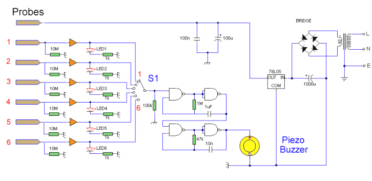 Water Level Alarm Circuit Diagram Project - Alarms &amp; Security Related 