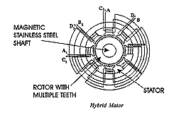 Hybrid Stepper Motor Diagram