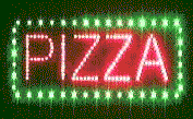 Animated High Resolution LED Pizza Sign Boards