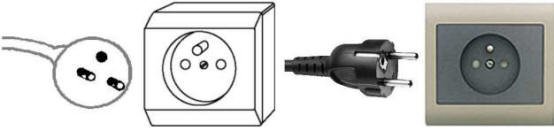 Type E Electric Power Plug Socket Diagram