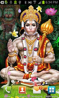 Hanuman Live Wallpaper Background Theme for Android Mobile Smartphones