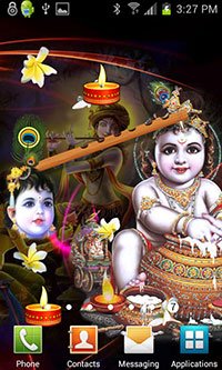Krishna Live Wallpaper for Android Mobile