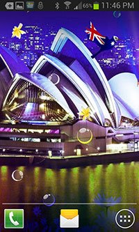 Opera House Sydney Live Wallpaper Background Theme for Android Mobile Smartphones