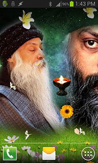 Bhagwan OSHO Rajneesh Live Wallpaper Background Theme for Android Mobile Smartphones