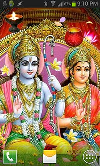 Shri Rama Sita Live Wallpaper Background Theme for Android Mobile Smartphones