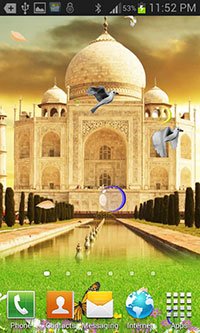 Taj Mahal Live Wallpaper Background Theme for Android Mobile Smartphones