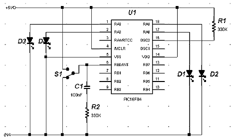 Interrupts - Writing The Code Circuit Diagram