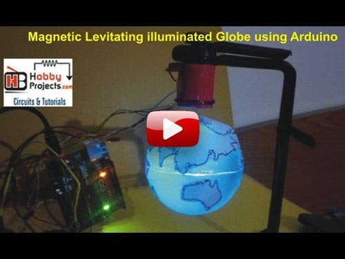 Magnetic Levitating illuminated rotating Globe using Arduino