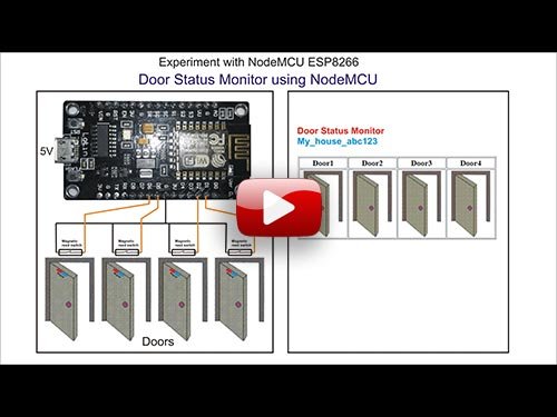 Experiment with NodeMCU ESP8266 Door Status Monitor