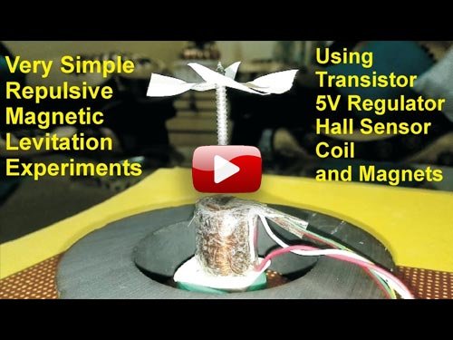 Very Simple Repulsive Magnetic Levitation Experiment Video