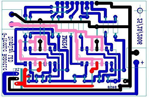 LED Bar with 8 comparators PCB Layout