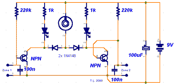 Miniature Loop Alarm Circuit Diagram