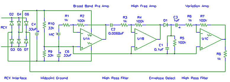 LM324 quad Opamp Diagram