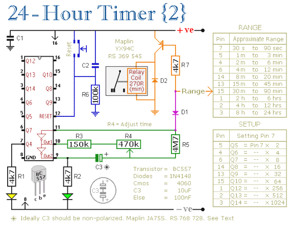 24 Hour Timer Circuit - Timing / Timer Electronic Tutorial ... plc wiring diagrams 