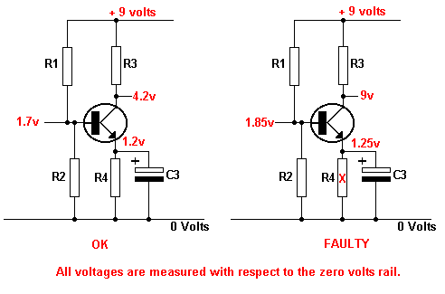 Emitter Resistor Open Circuit Diagram